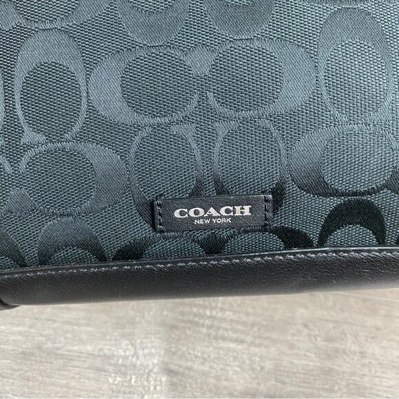 Coach Black Brocade Signature C Bleeker Preston Satchel - Picture 5 of 13